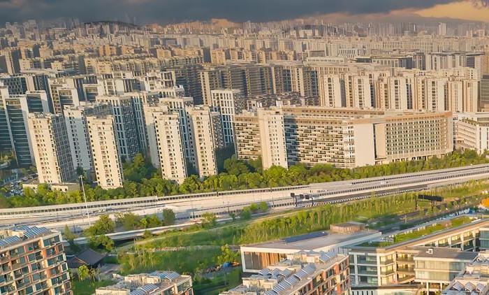 Housing estate with blocks of flats